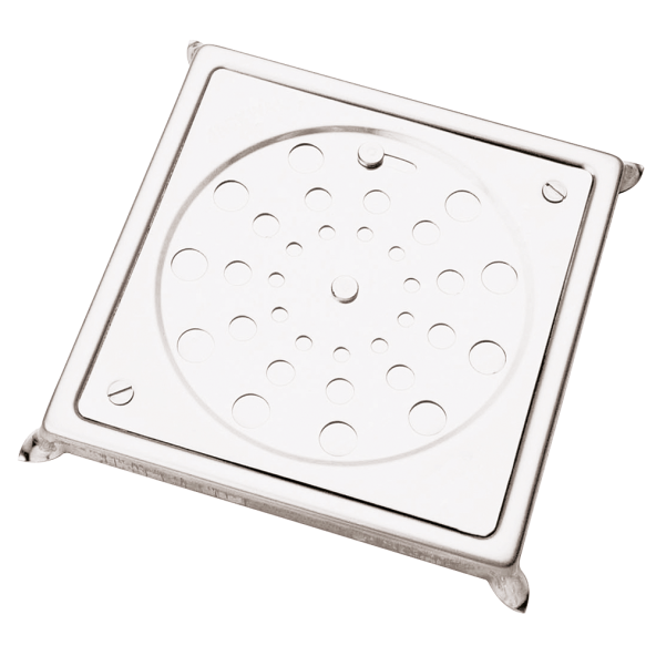 Grelha Quadrada com Caixilho, com Fecho 15 [150mm] - Aço Inox