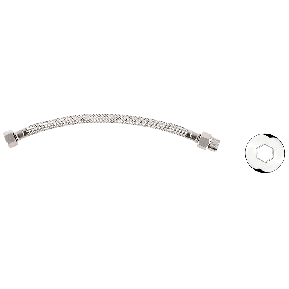 Ligação Flexível 3/8 [60cm] 1/2 BSP [I X E] – Fluid