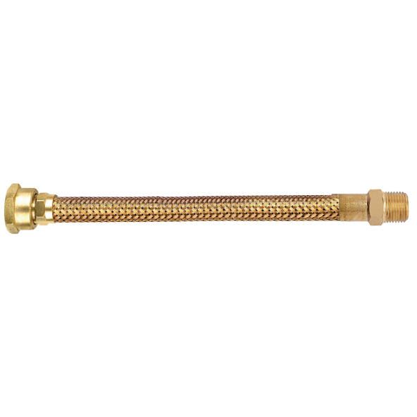 Ligação metálica [Tombak] 40 cm Rosca 3/4 x 1/2 [I x E] – Ø 3/8