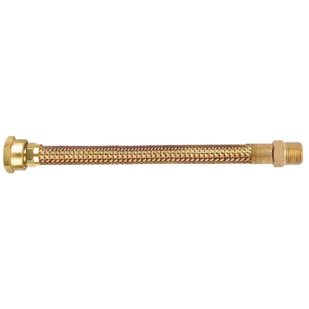 Ligação metálica [Tombak] 40 cm Rosca 3/4 x 1/2 [I x E] – Ø 3/8