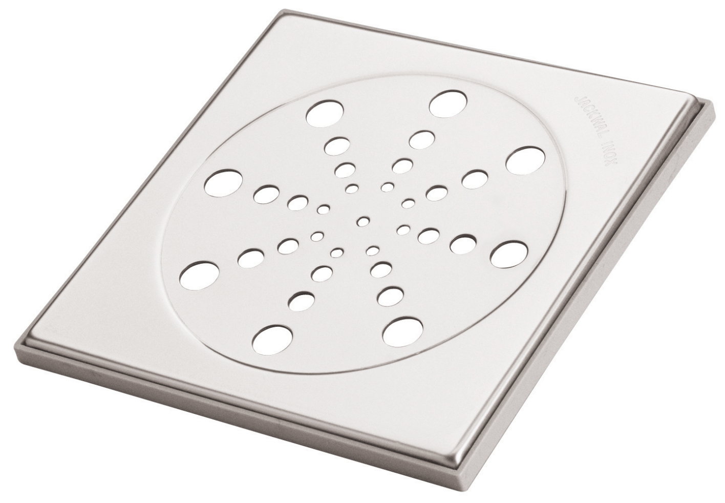 Grelha Quadrada 10 [95mm] Aco Inox 304 S/ Fecho C/ Moldura PP