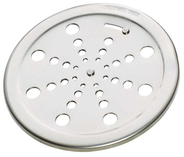 Grelha Redonda 15 [150mm] Aco Inox 304 C/ Fecho S/ Moldura PP