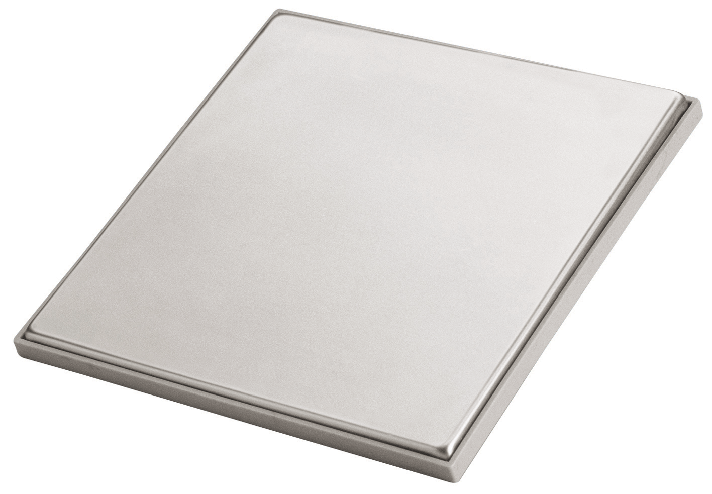 Tampa Cega Quadrada 15 [150mm] Aco Inox 304 C/ Moldura PP
