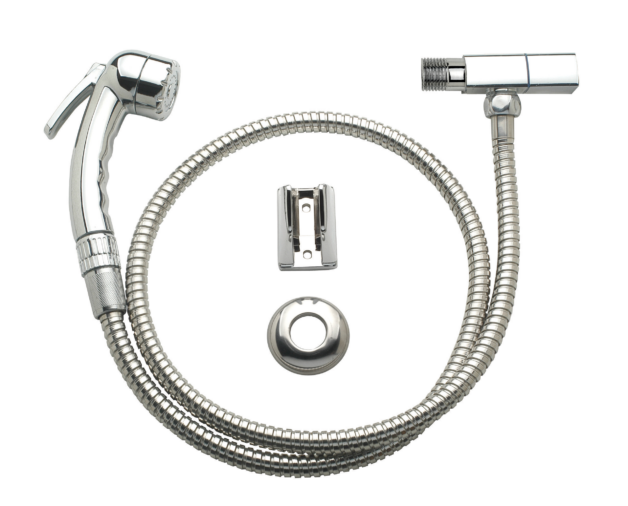 Ducha Higiênica Cromada Flexivel Inox e Registro