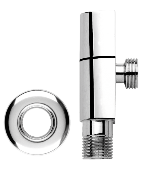 Registro Latão Cromado 1/2 BSP [E X E] 1/4 Volta