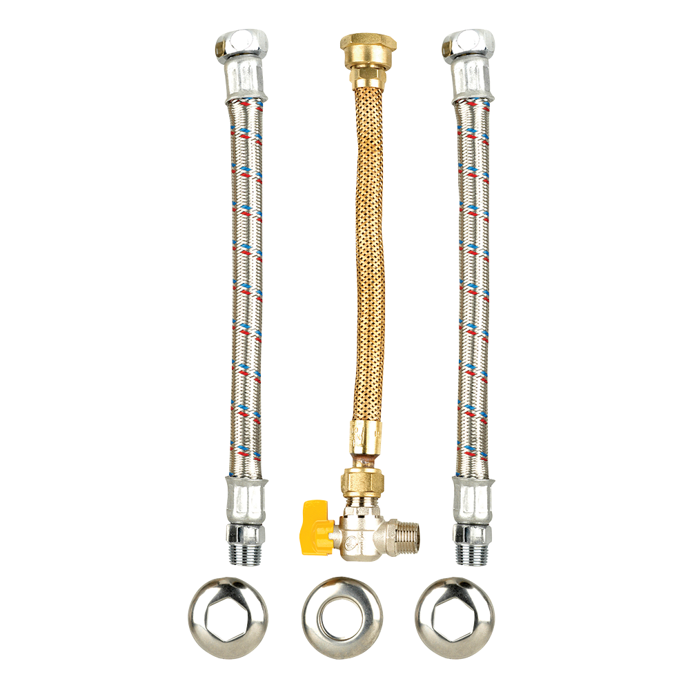 Kit Instalação Aquecedor Água 3/4 BSP [40Cm] Tombak [30cm]