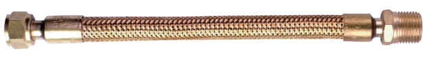 Ligação Flex. Tombak 30cm Diam.3/8 – 1/2 Bsp [I x E]