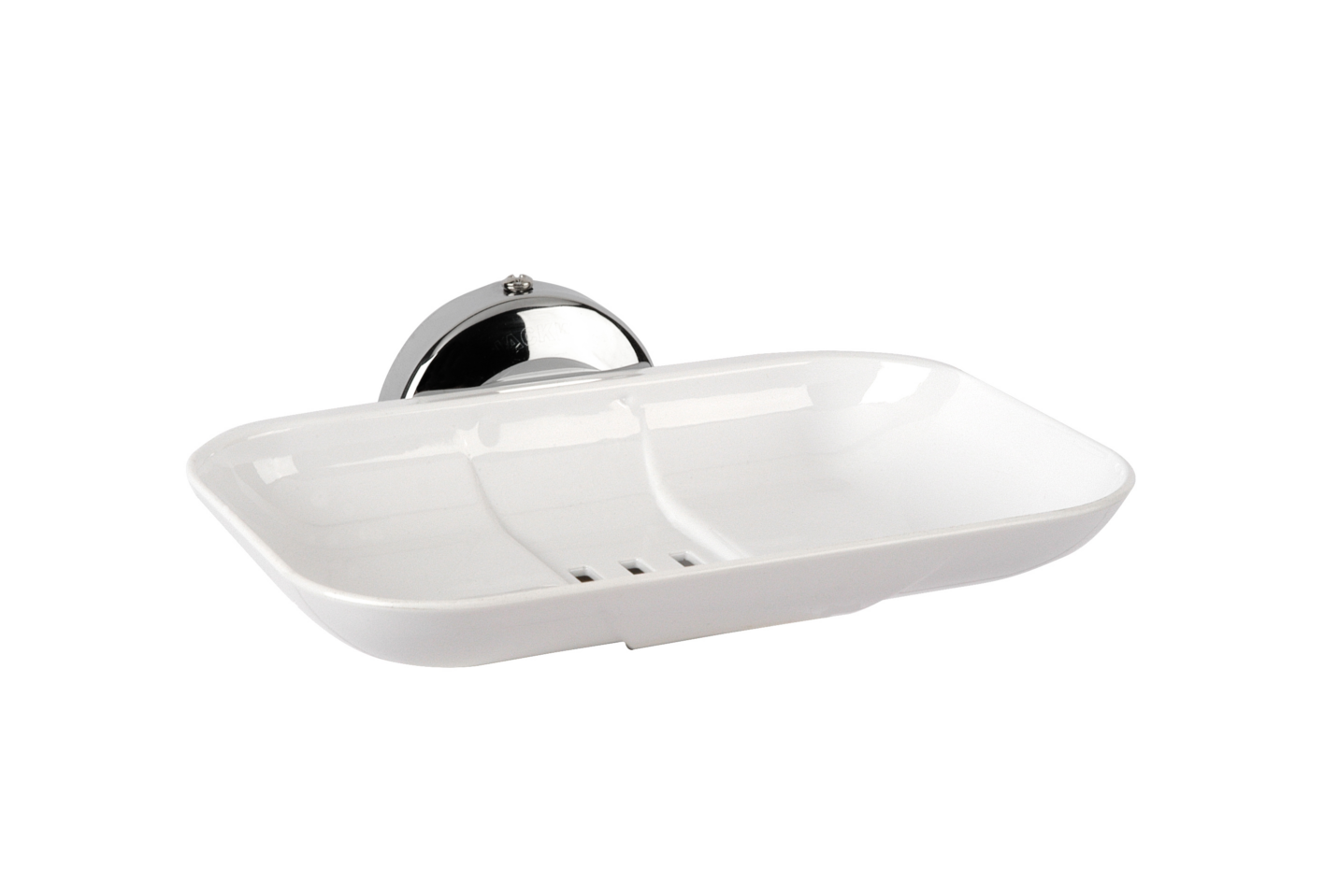 Saboneteira PS Branco Retangular Standard