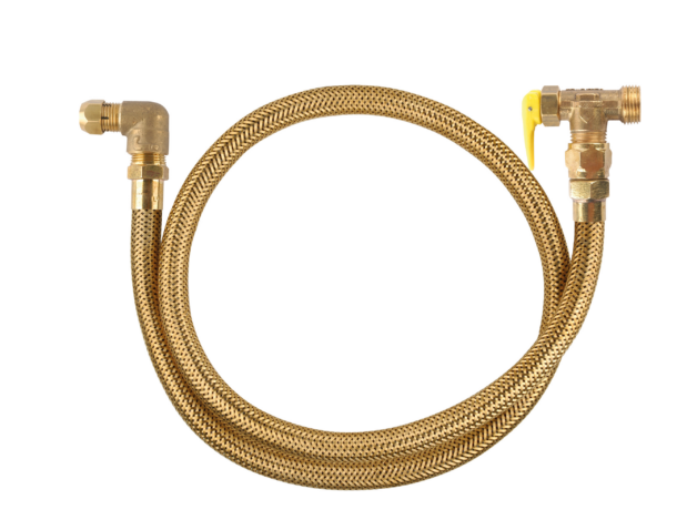 Kit Instalação Cooktop 1,00m C/ Valv. Bloqueio X Joelho Aperto Rápido