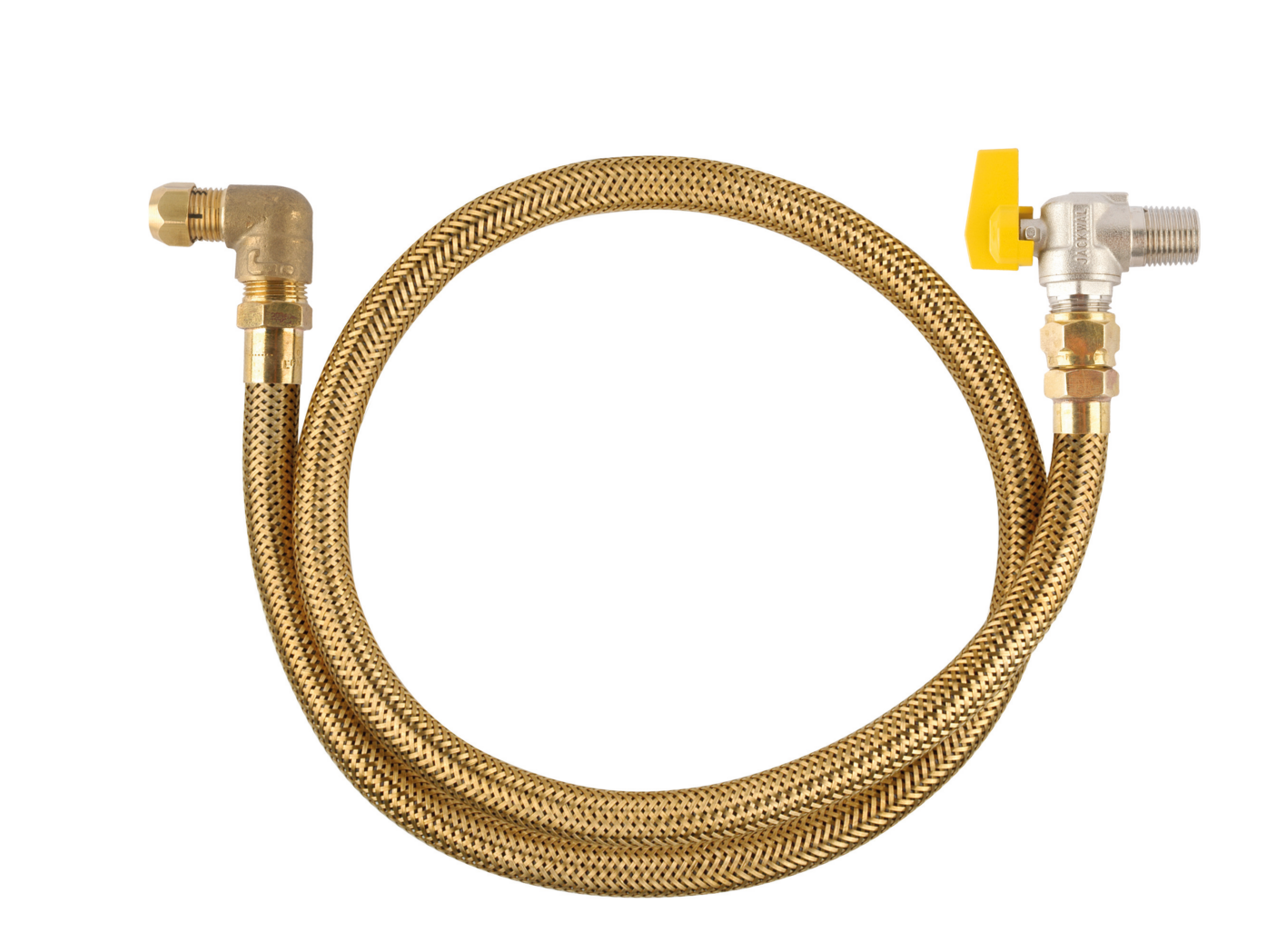 Kit Instalação Cooktop 1,00m C/ Valv. Esfera x Joelho Aperto Rápido