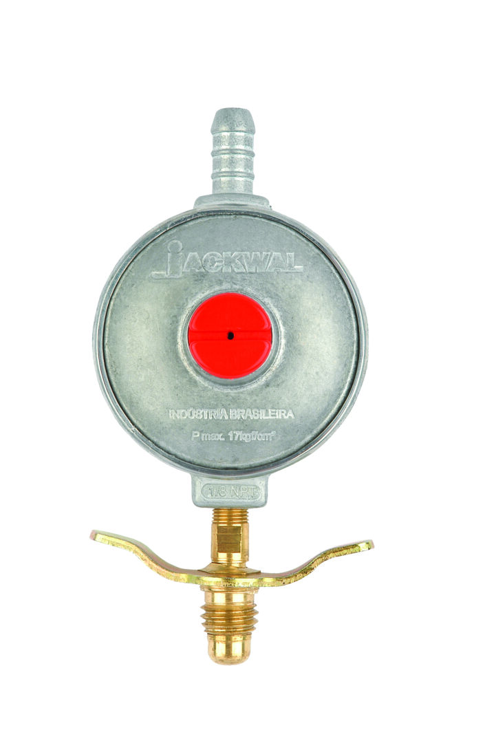 Regulador GLP 5kg/h 2,8kpa C/Registro TM 3/8 x Borboleta 5/8 UNC