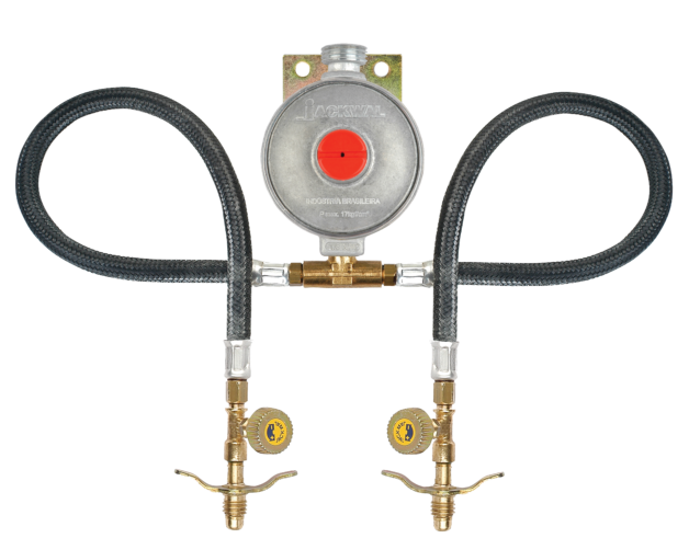Conjunto 2XP13 Regulador 7kg/h Saída 1/2″ BSP [E]